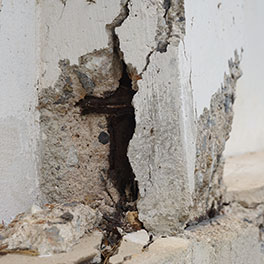Concrete structural damage